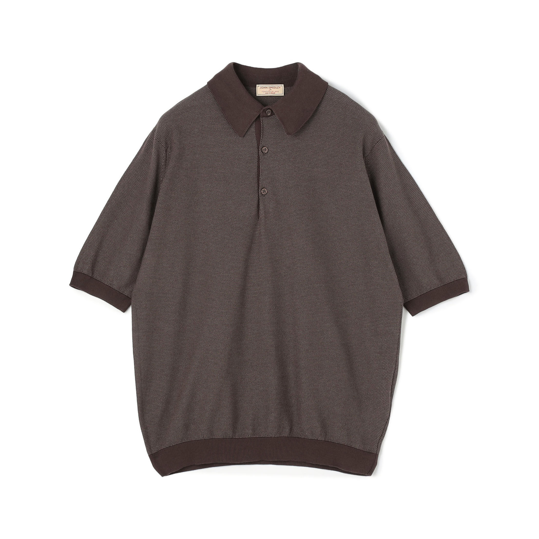 別注】JOHN SMEDLEY 30Gハニカム編み ニットポロ ISIS