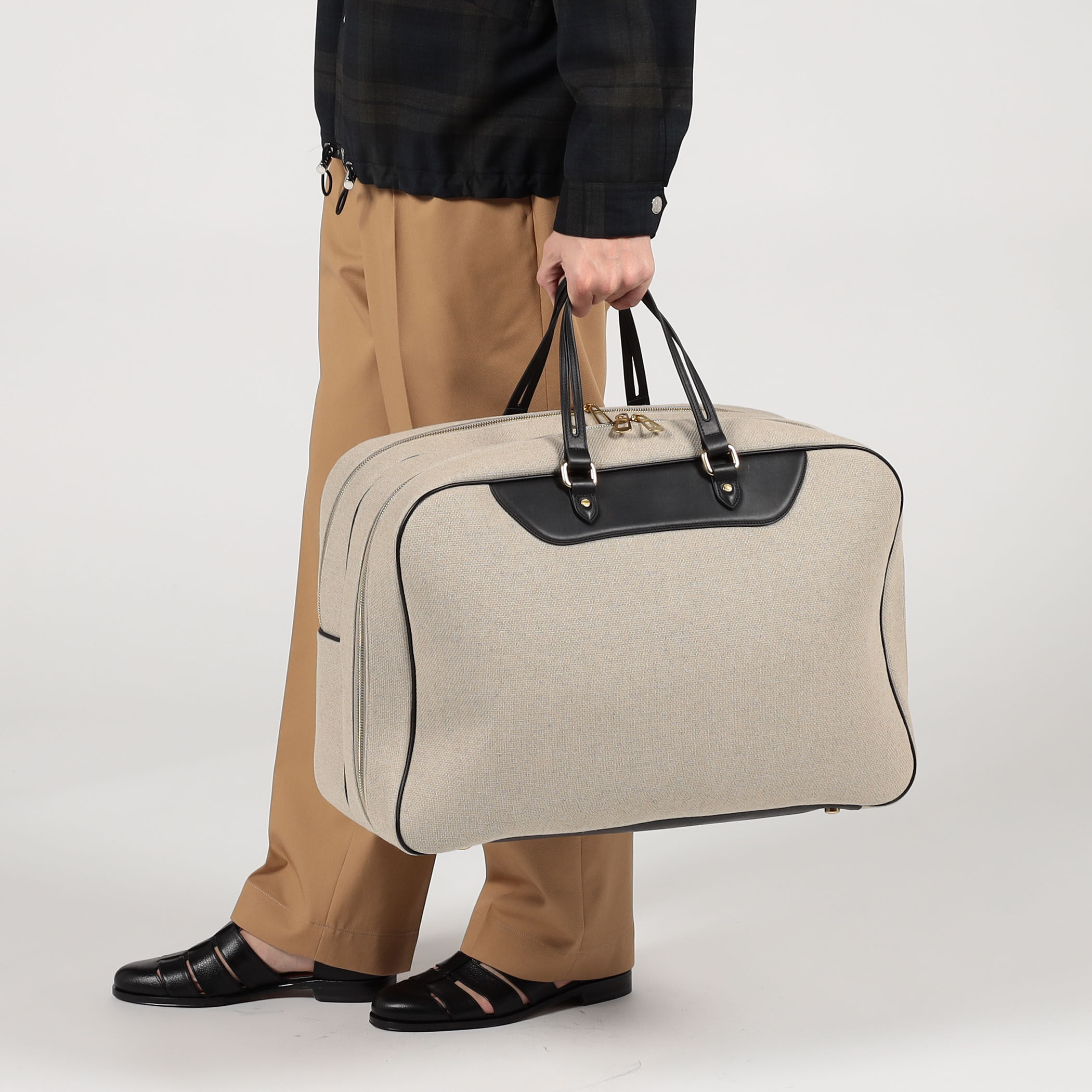 Engineered Garments ボストンバッグ ベージュ SegeN ファブリックコンビ ガーメントボストンバッグ