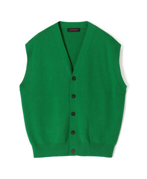 コットンカシミヤ Vネックベスト