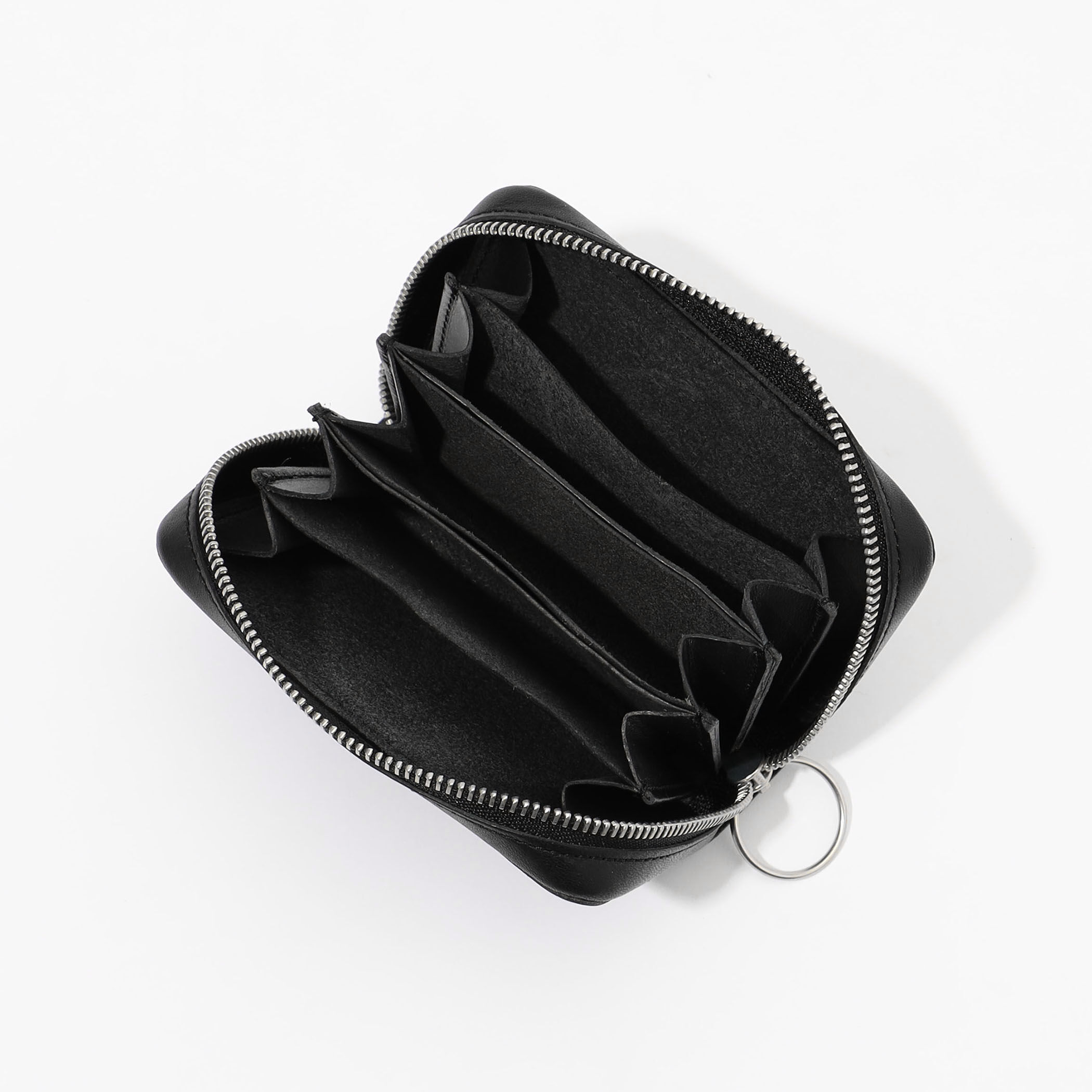 商品画像：TEMBEA Mini Zip Nume leather - Black 3