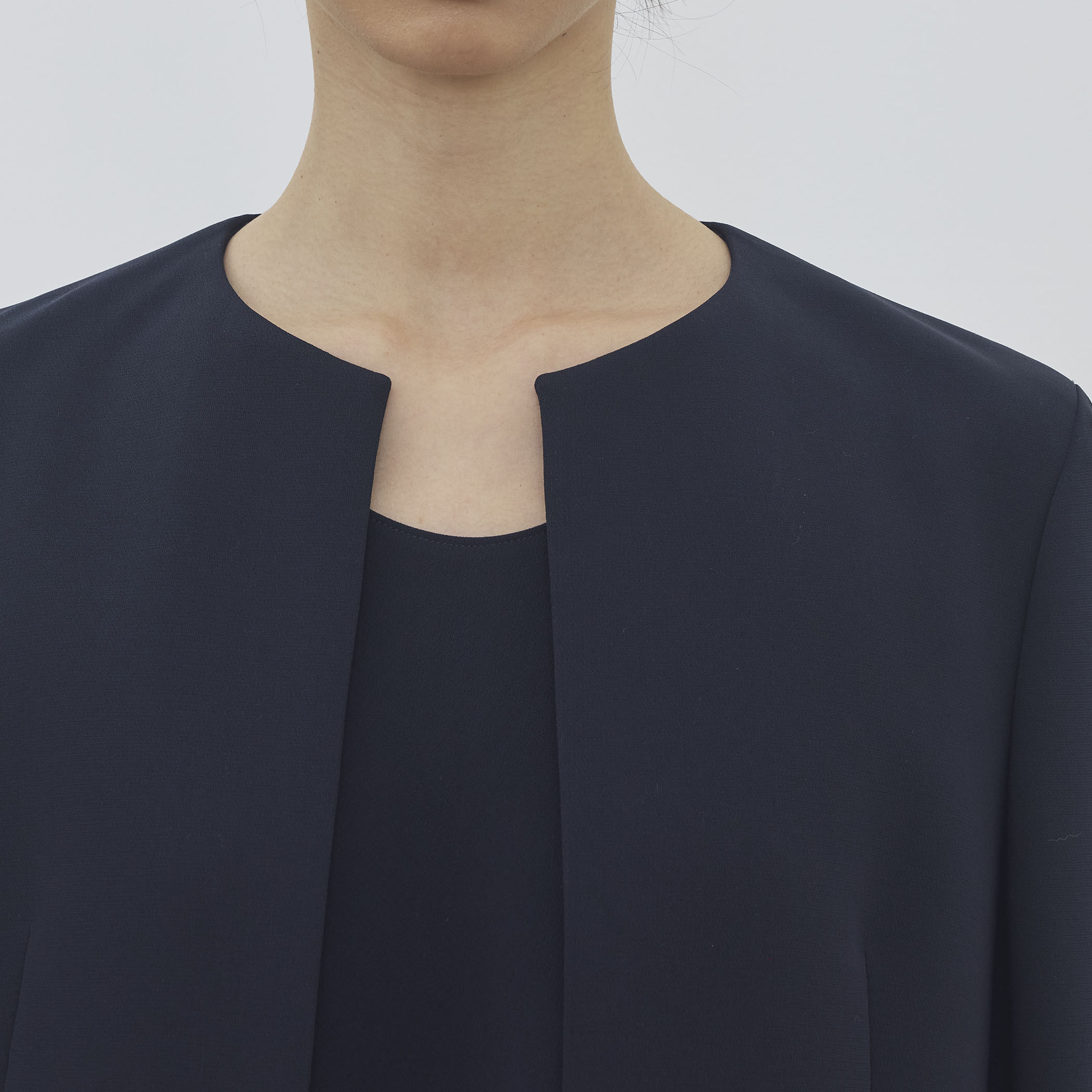 ライトダブルクロス ノーカラージャケット｜トゥモローランド 公式通販