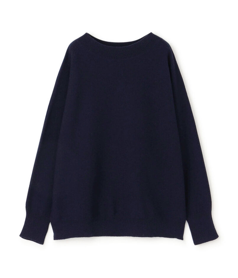 ラムズウール ボートネックプルオーバー