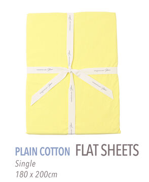 プレーンコットン フラットシーツ（シングル）