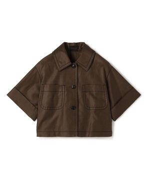 コットンラミーモールスキン カーゴジャケット