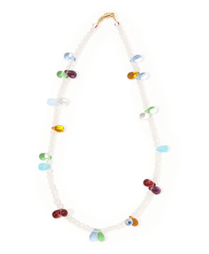 AGLAGLA Mini Multi Drop Glass Beads ネックレス