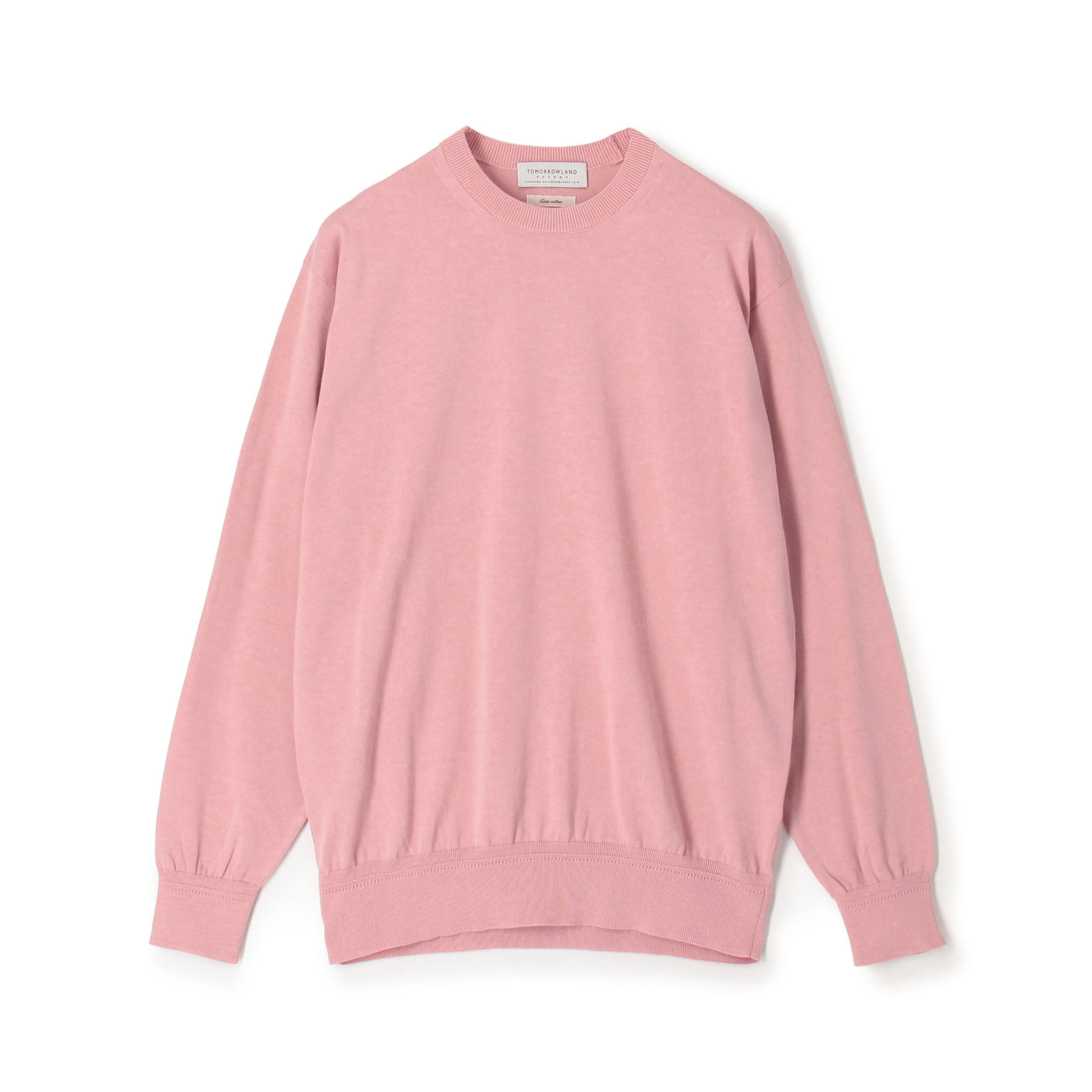TOMORROWLAND tricot ギザコットン クルーネックプルオーバーニット