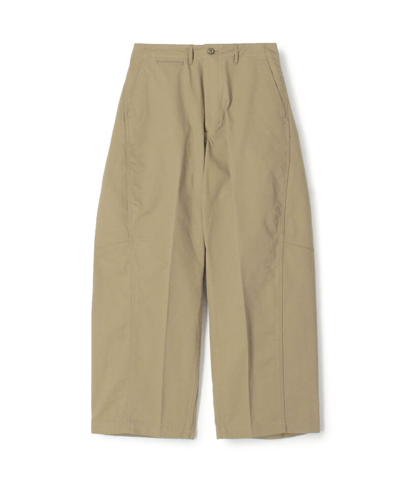 HYKE バレルレッグ チノパンツ