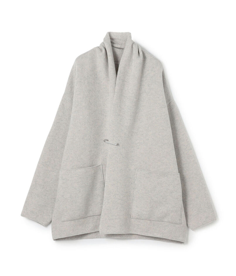 ウールダブルフェイスパイル ショールカラーショートコート