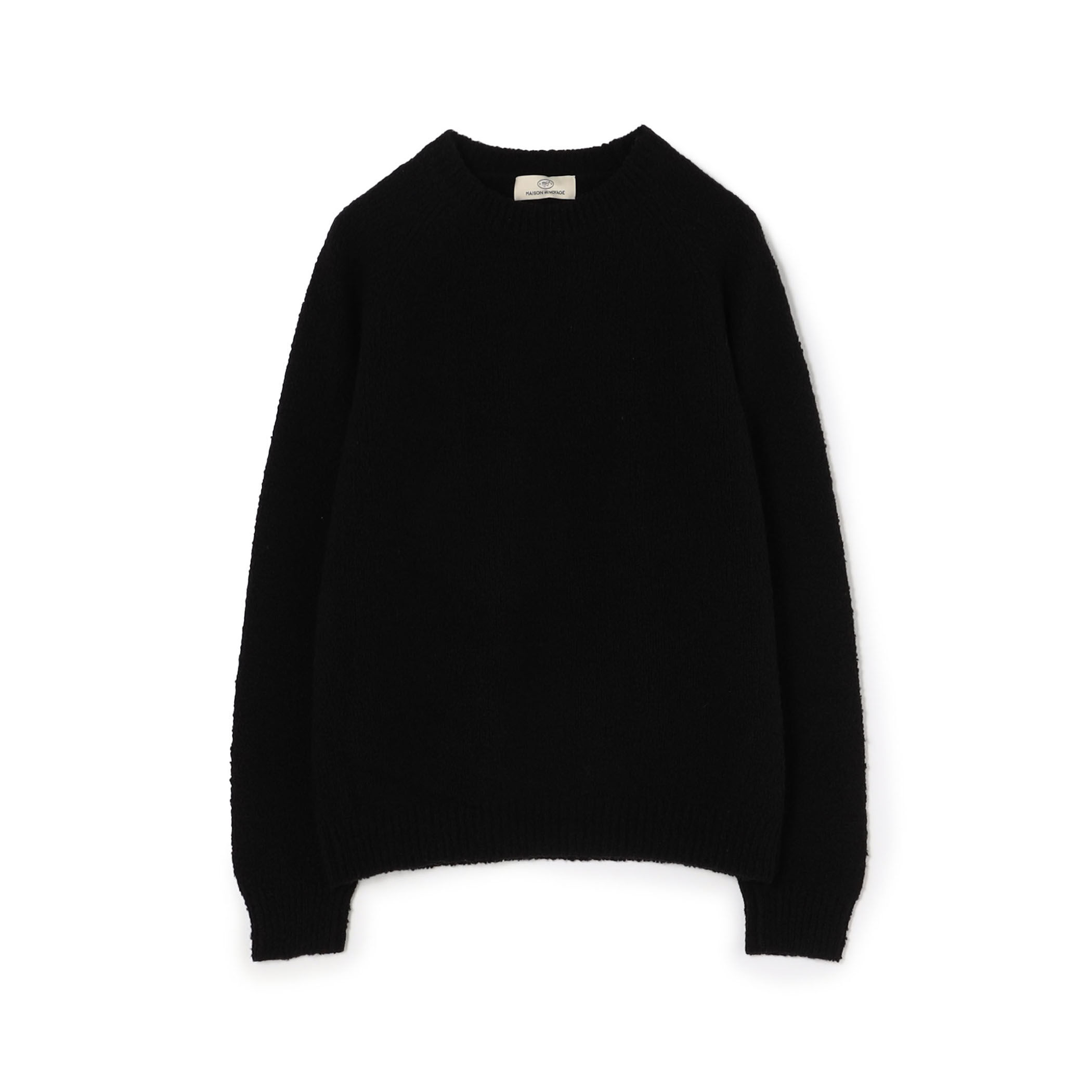 スーパーファインメリノウール ブークレヤーン クルーネックプル