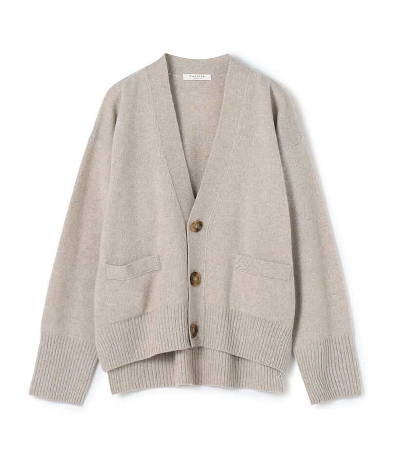 ■NZ LAMB 9G  Vネックカーディガン