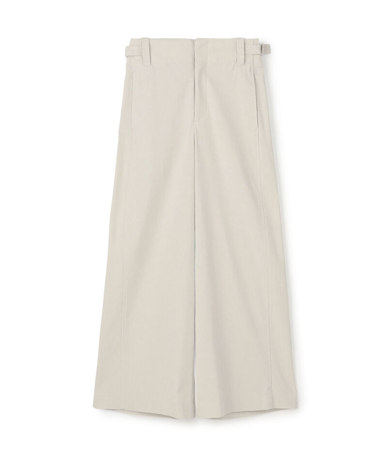 ナチュラルスラブストレッチ セミワイドパンツ