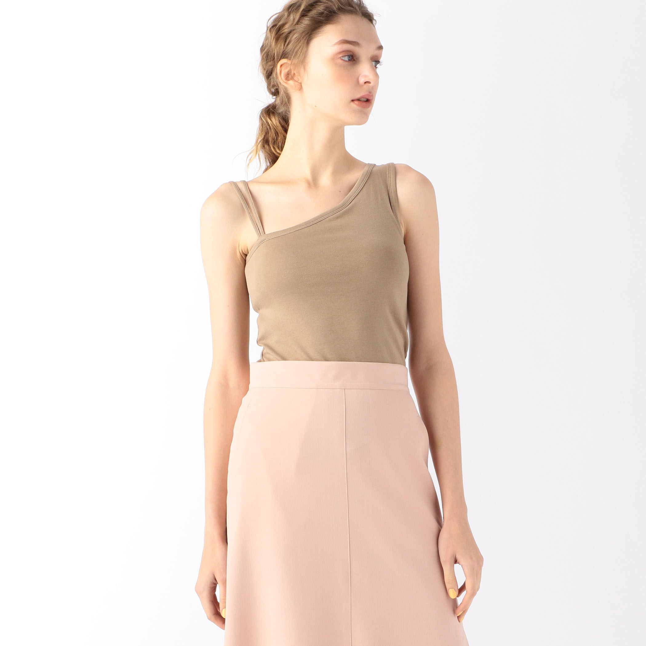 コットンフライス アシンメトリータンクトップ｜トゥモローランド 公式通販