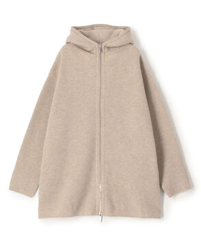 ウールダブルフェイスパイル 2-wayフーデッドコート