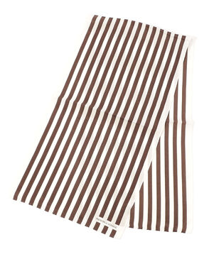 MAISON et VOYAGE 羽二重シルク ストライプ スカーフ