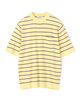 スパンシルク モックネック ニットTシャツ