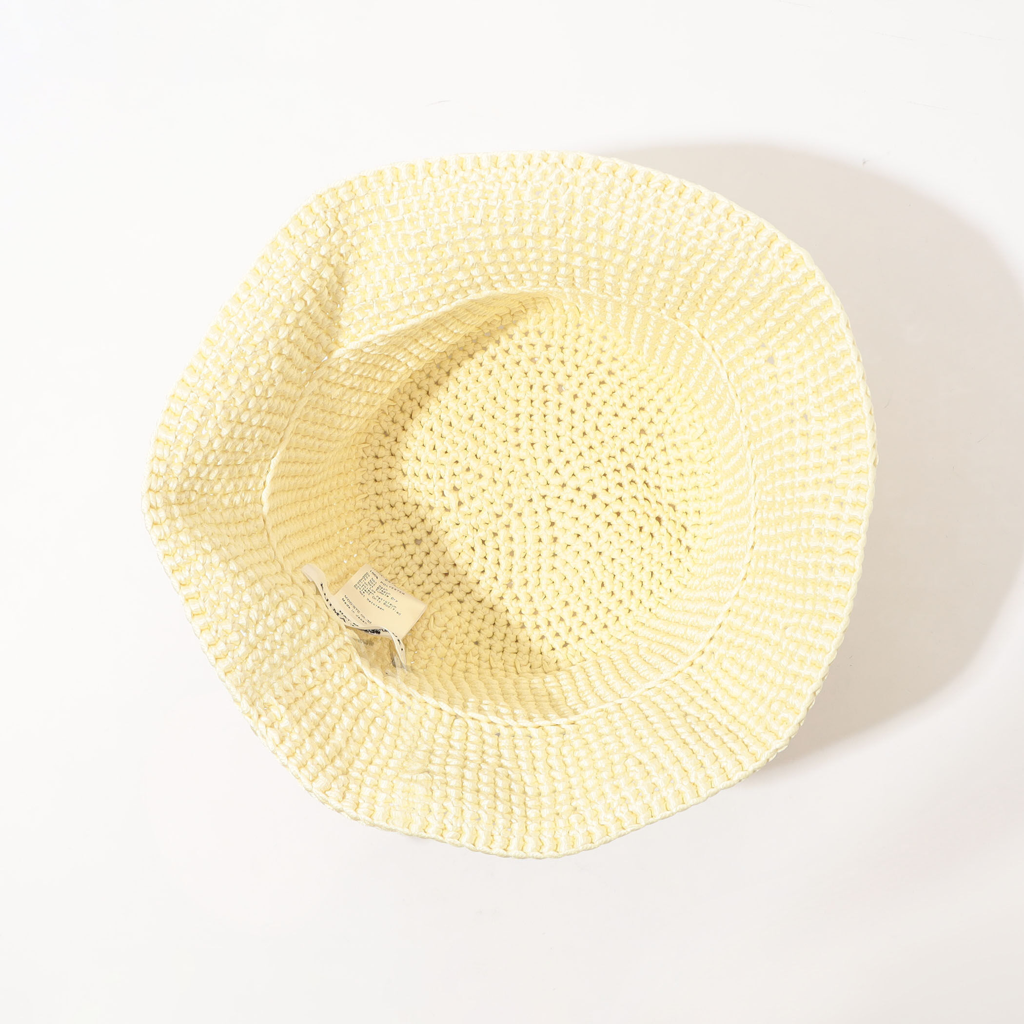 帽子 KIJIMA TAKAYUKI KNIT BUCKET HAT Poly hand knit bucket hat-ポリハンドニットバケットハット