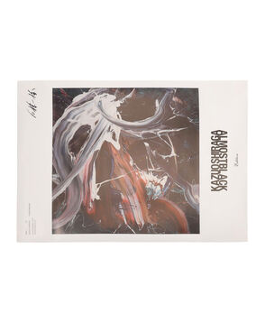 ALMOSTBLACK Kazuo Shiraga collaboration poster