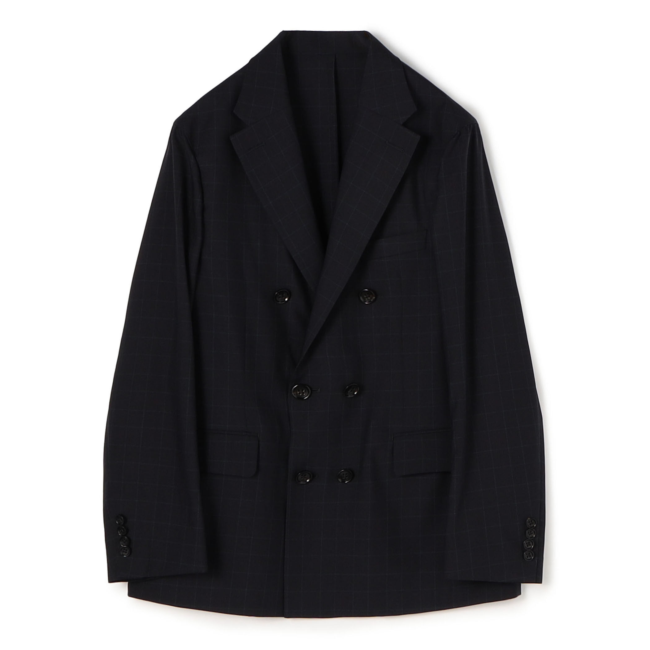 ウールシルク ダブルブレステッド 6Bジャケット｜トゥモローランド