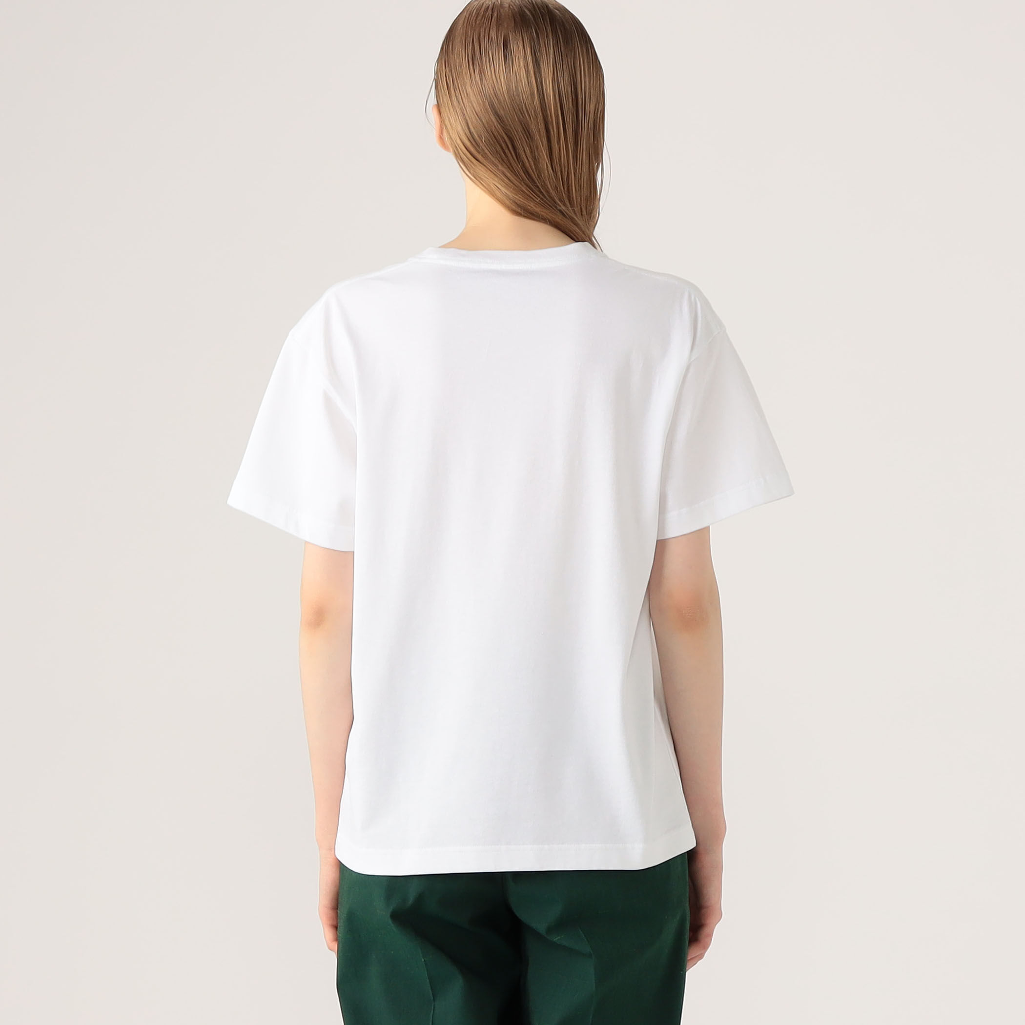 ドライスビンコットン ELEPHANTエンブロイダリー Tシャツ