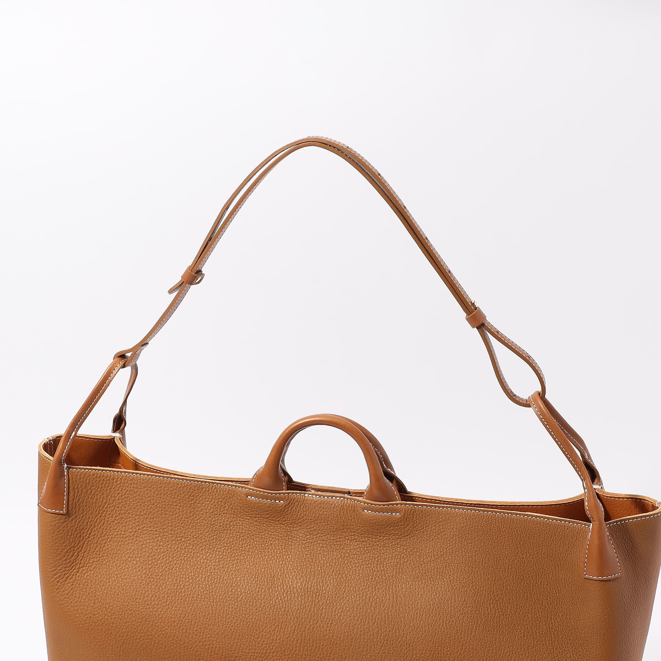 ᵕ̈ ベージュ レザー ショル 別注】A SADDLE HOLDER L シュリンクレザー ショルダーバッグ