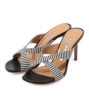 PELLICO STRIPE ヒールサンダル