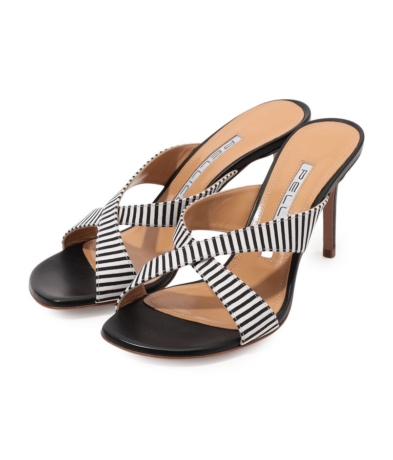 PELLICO STRIPE ヒールサンダル