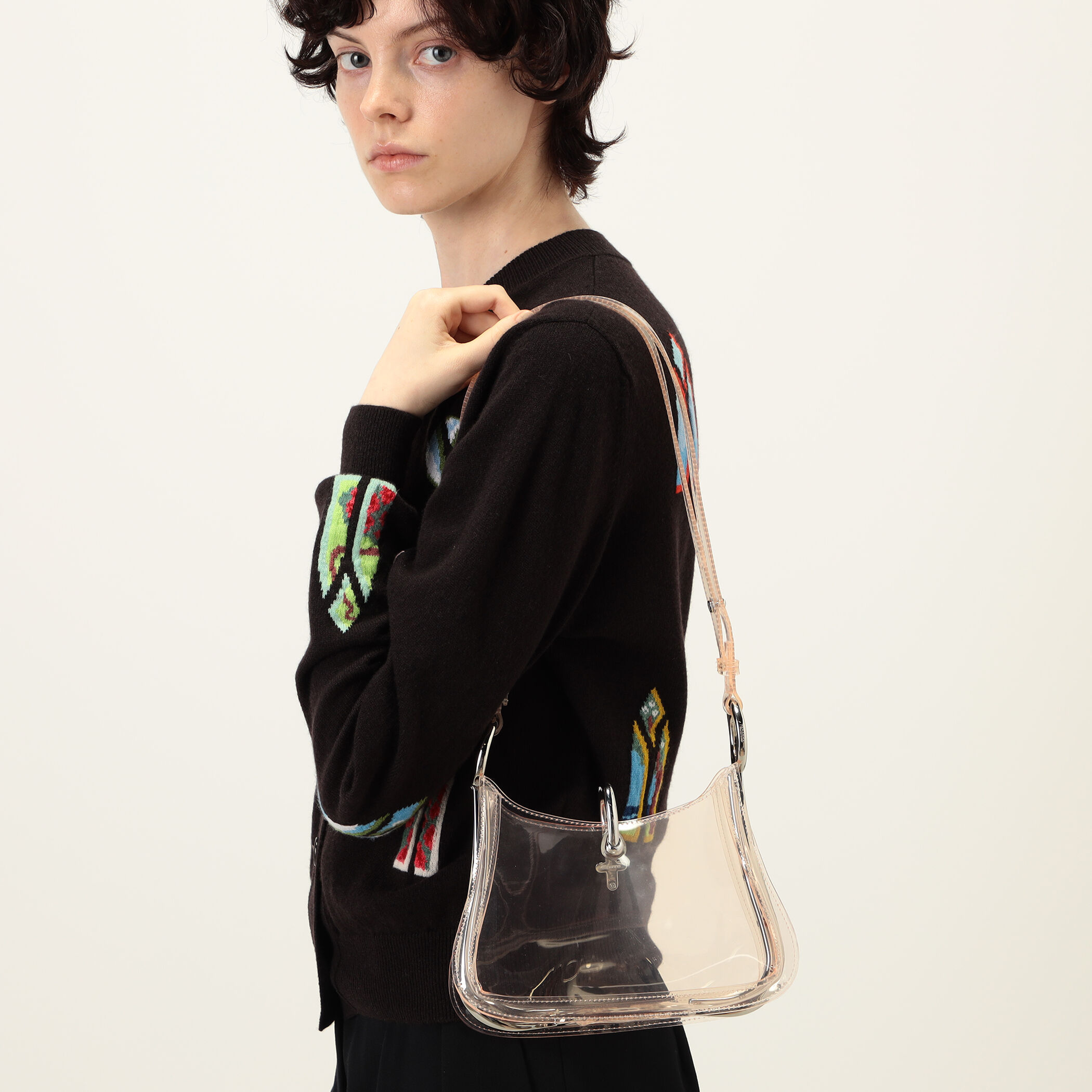 Rabanne RING BAG SMALL クリア ショルダーバッグ｜トゥモローランド