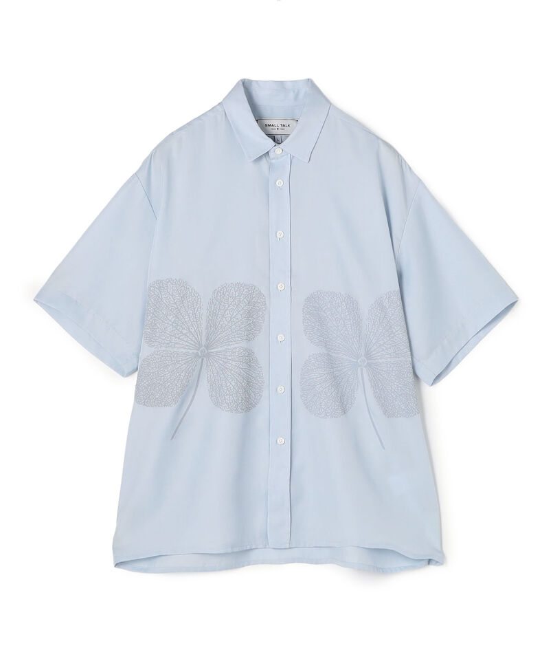 Small Talk Studio Pale Blue Clover ショートスリーブシャツ