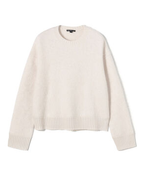 ハローブラッシュド カシミヤ クルーネックニット WBRC3216