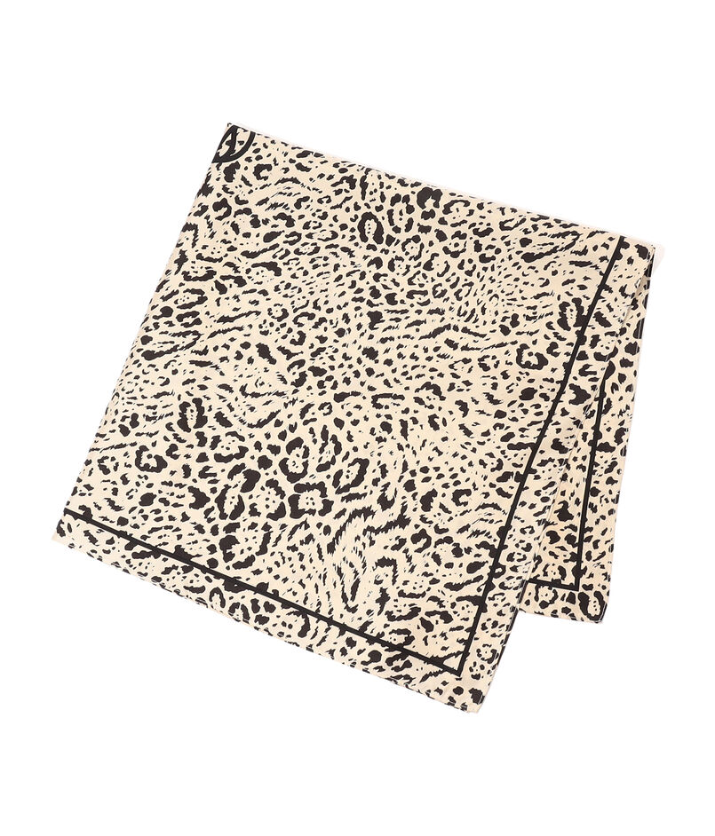 LE SCARF レオパード シルクスカーフ