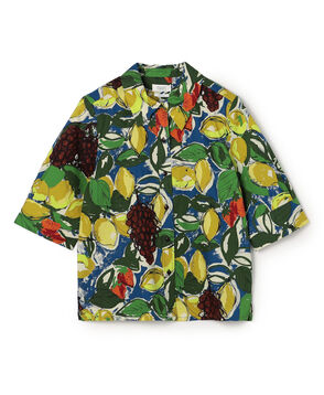 TOAST コットンフルーツプリント ハーフスリーブシャツ