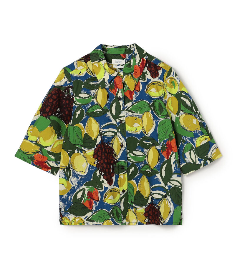 TOAST コットンフルーツプリント ハーフスリーブシャツ