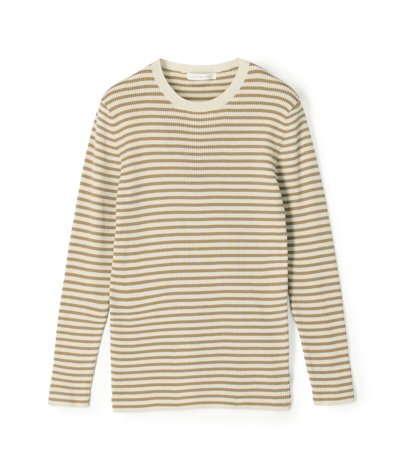 ギザコットンリブ クルーネックプルオーバー