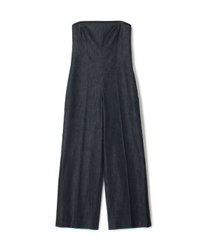 コットンシルク デニムライクコンビネゾン