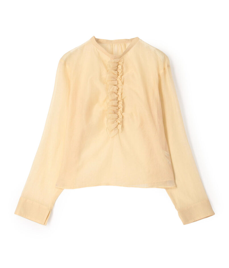シルクブレンドスラブ プルオーバーブラウス