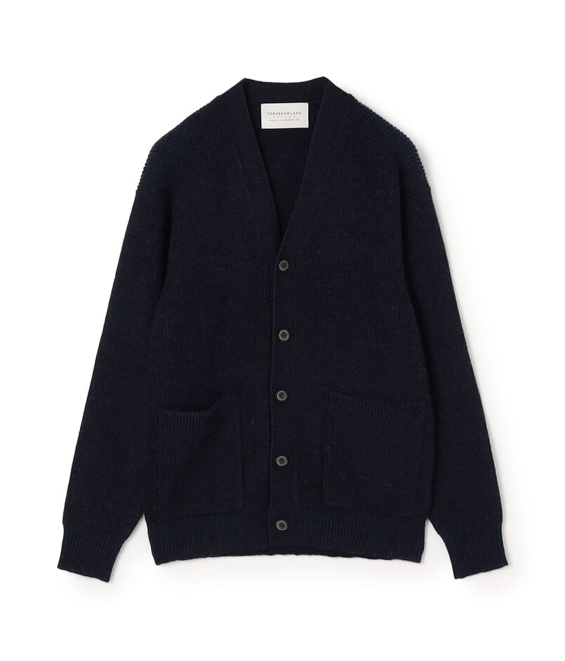 【WEB先行予約】TOMORROWLAND tricot アルパカ 片畦 Vネックカーディガン