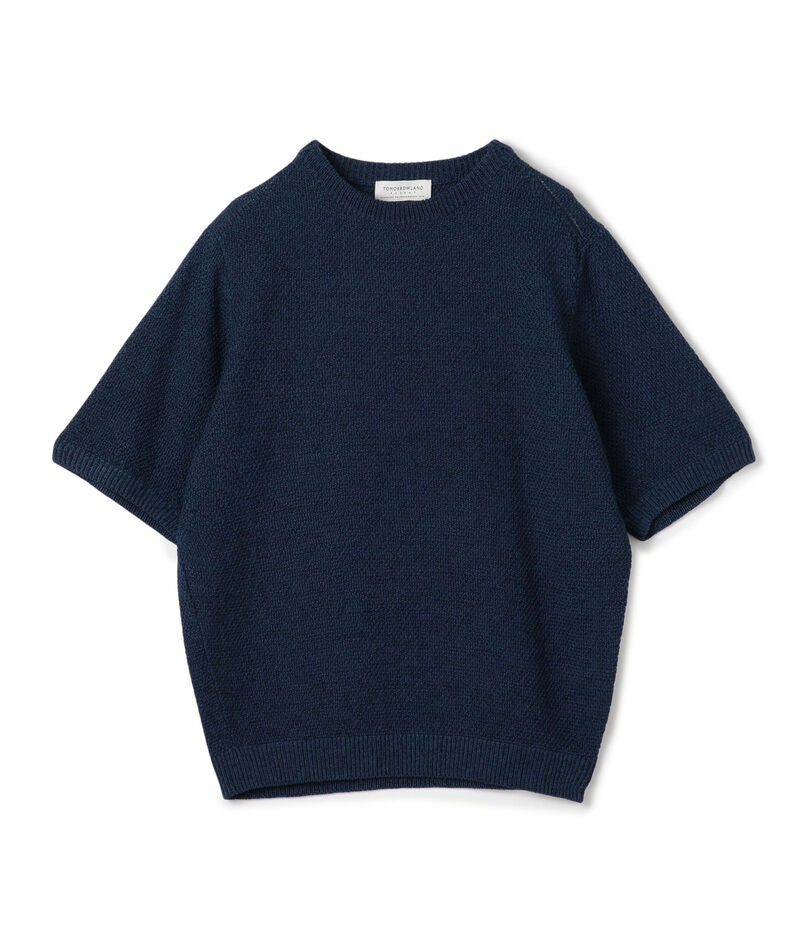 TOMORROWLAND tricot コットンリネン クルーネックプルオーバーニット