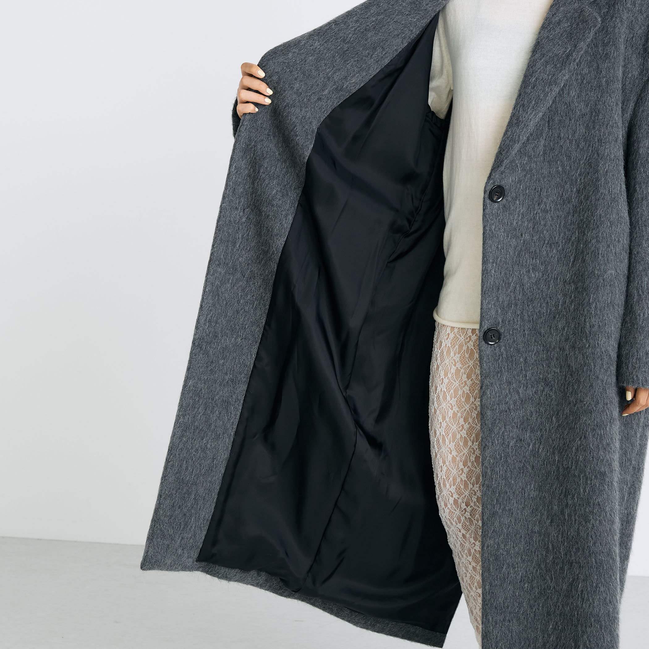 値下げ依頼品 グリニッチアベニュー 新品 アルパカ シャギーチェスターコート アルパカシャギー チェスターコート｜トゥモローランド 公式通販