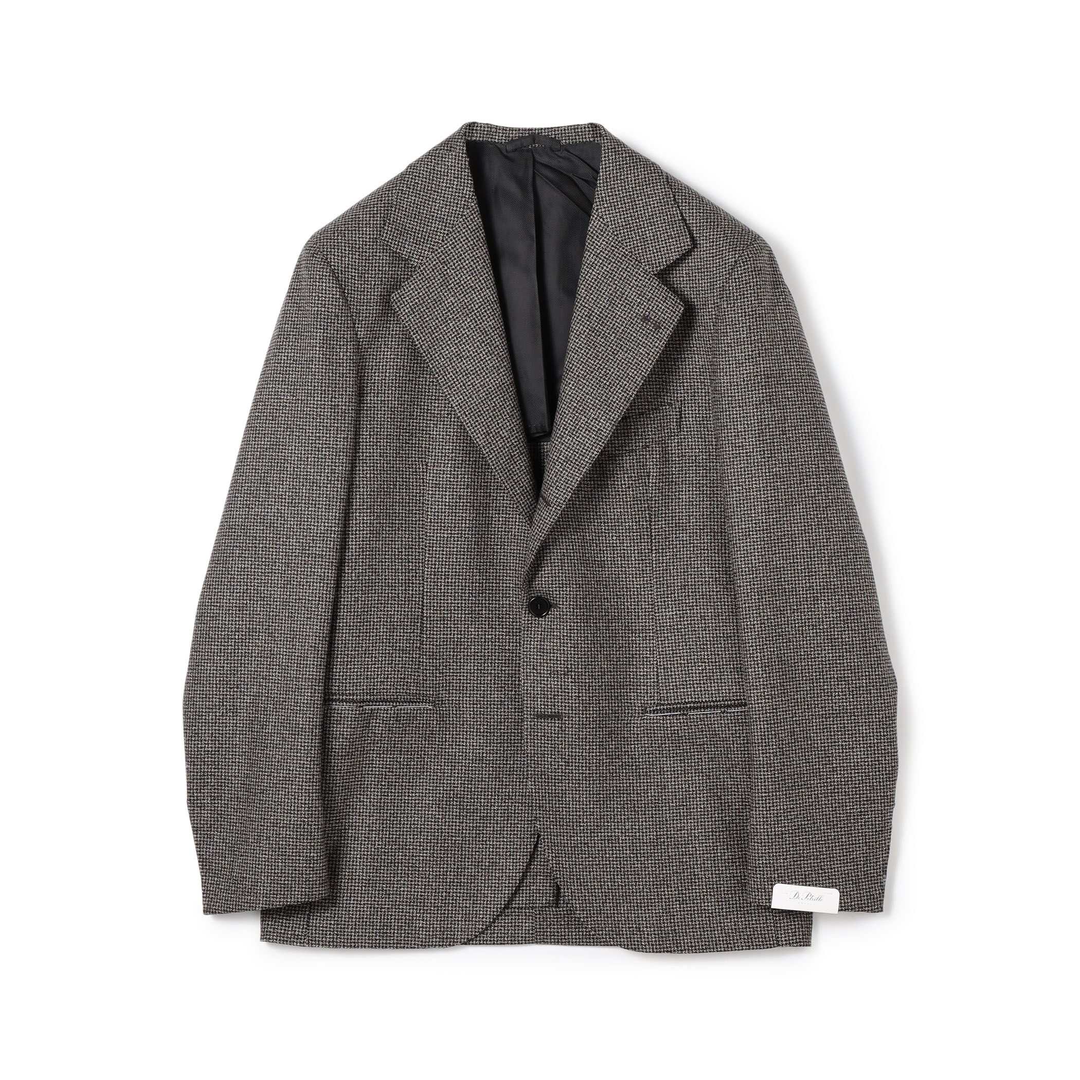 美品De Petrilloペトリロ ジャケット48ウール グレージュ SALE】De Petrillo（デ ペトリロ）ウールホップサック6Bダブル