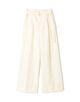 KASURIストライプ ベルテッドワイドパンツ
