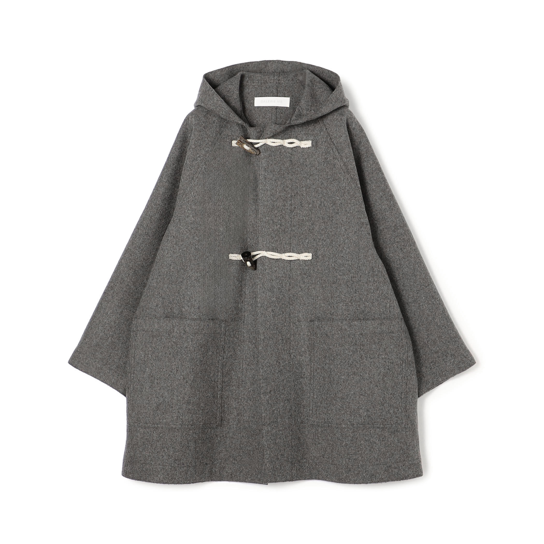 新品同様✨　tomorrowland ダッフルコート　グレー　36 ウール 新品同様✨tomorrowland ダッフルコートグレー36 ウール