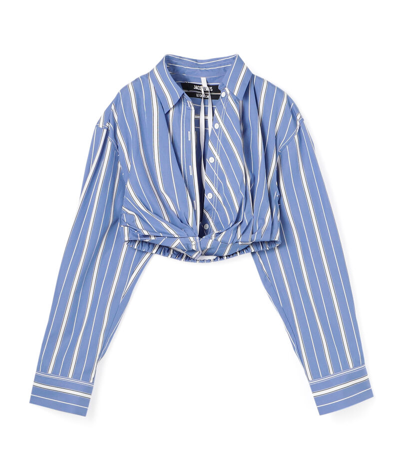 JACQUEMUS LA CHEMISE BAHIA コットン クロップドシャツ