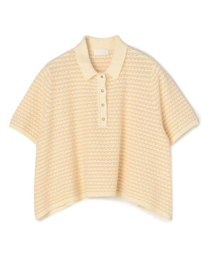 ファインファンシーボーダー ワイドショートポロ