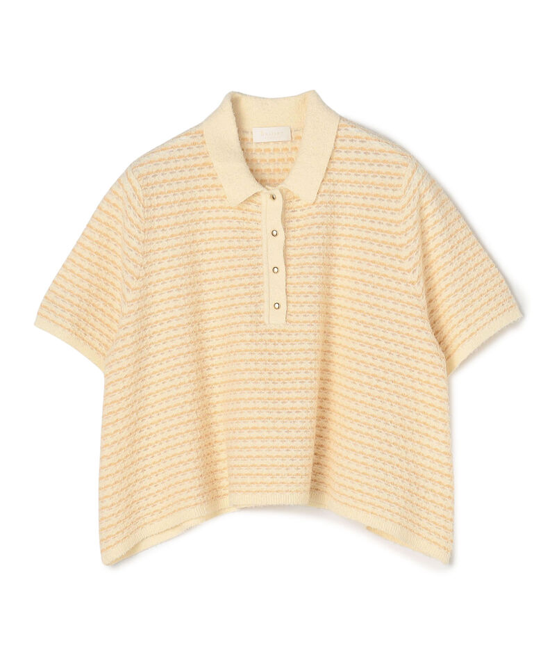 ファインファンシーボーダー ワイドショートポロ