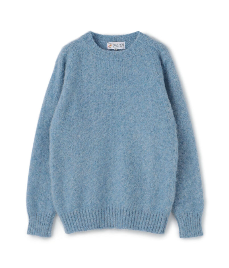 SHETLAND WOOLLEN CO. CREW NECK KNIT ウール クルーネックニットプルオーバー