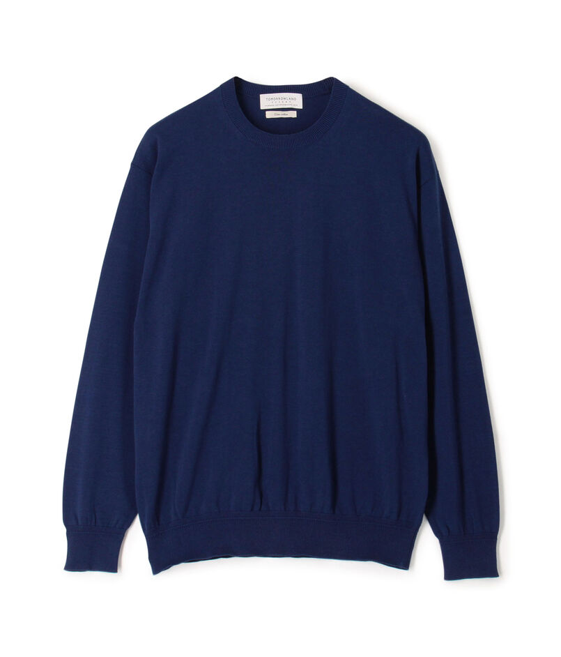TOMORROWLAND tricot ギザコットン クルーネックプルオーバーニット
