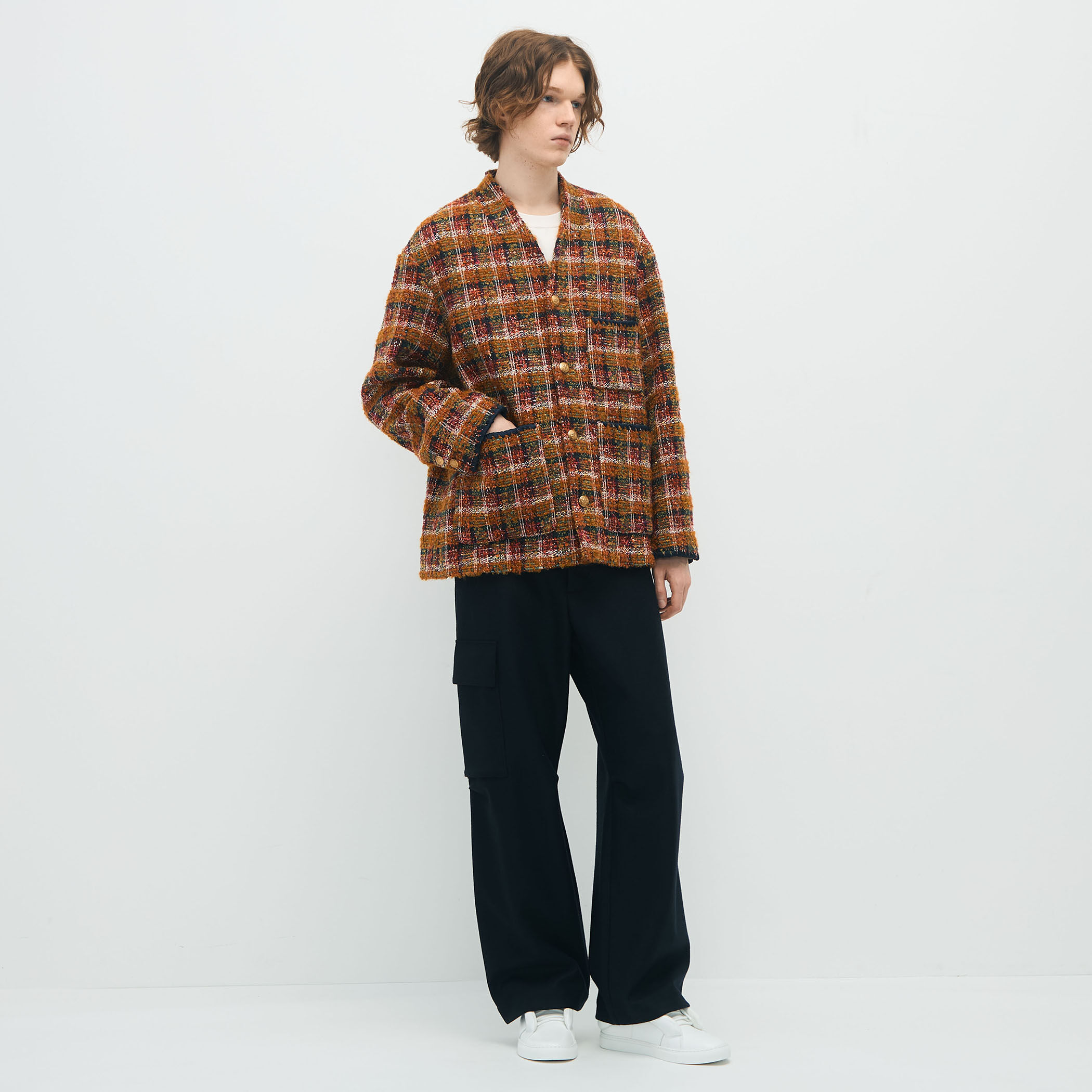 CABaN ループツイード ノーカラージャケット｜トゥモローランド 公式通販