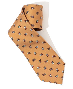 ERRICO FORMICOLA シルクプリント 花柄ネクタイ