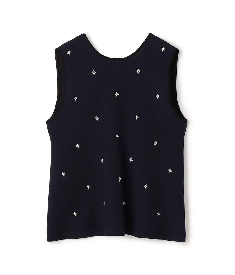 【WEB先行予約】ミラノリブ 2-wayノースリーブプルオーバー