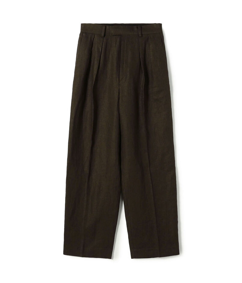 edition pourell リネン タックパンツ